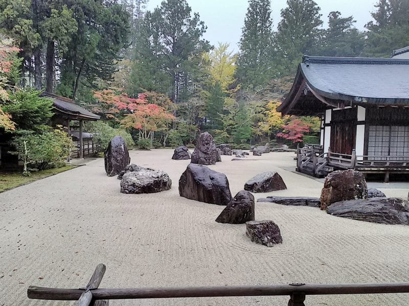 jardin japonais, temple du mont Koya